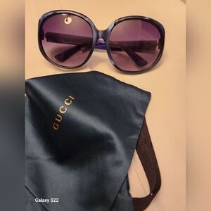 Gucci Sunglasses Blue GG0080SK  - Authentic